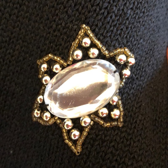 Vintage 1980s Bejeweled Sweater Med Excellent Cond - Picture 7 of 11
